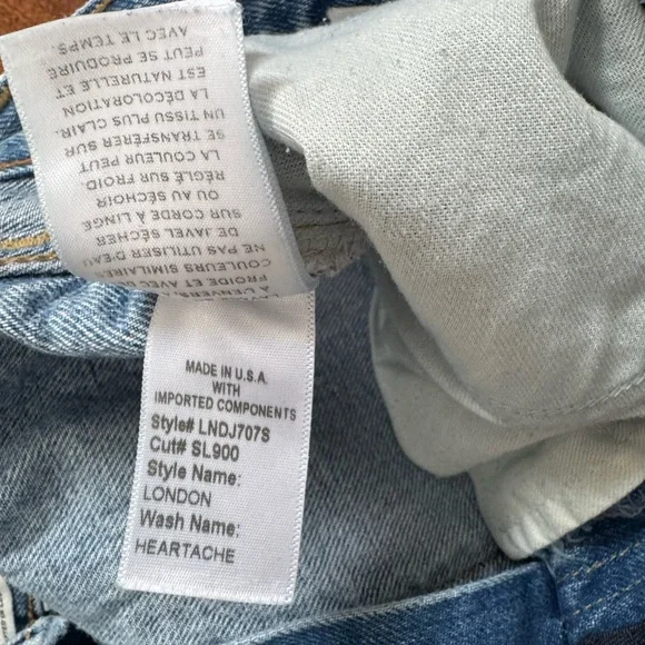 SLVRLAKE High-Rise Straight Leg Jeans | Size 26 (S) | 100% Cotton - Picture 3 of 4